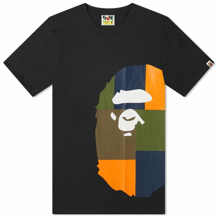 Photo: A Bathing Ape Color Block Side Big Ape Head Tee