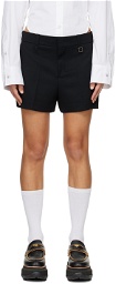 Wooyoungmi Black Creased Shorts