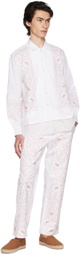 Bode White Braided Couching Shirt