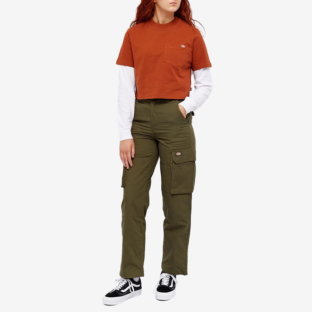 Dickies Women's Hooper Bay Relaxed Cargo Pant in Military Green Dickies  Construct