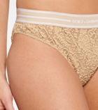 Dolce&Gabbana Logo lace briefs