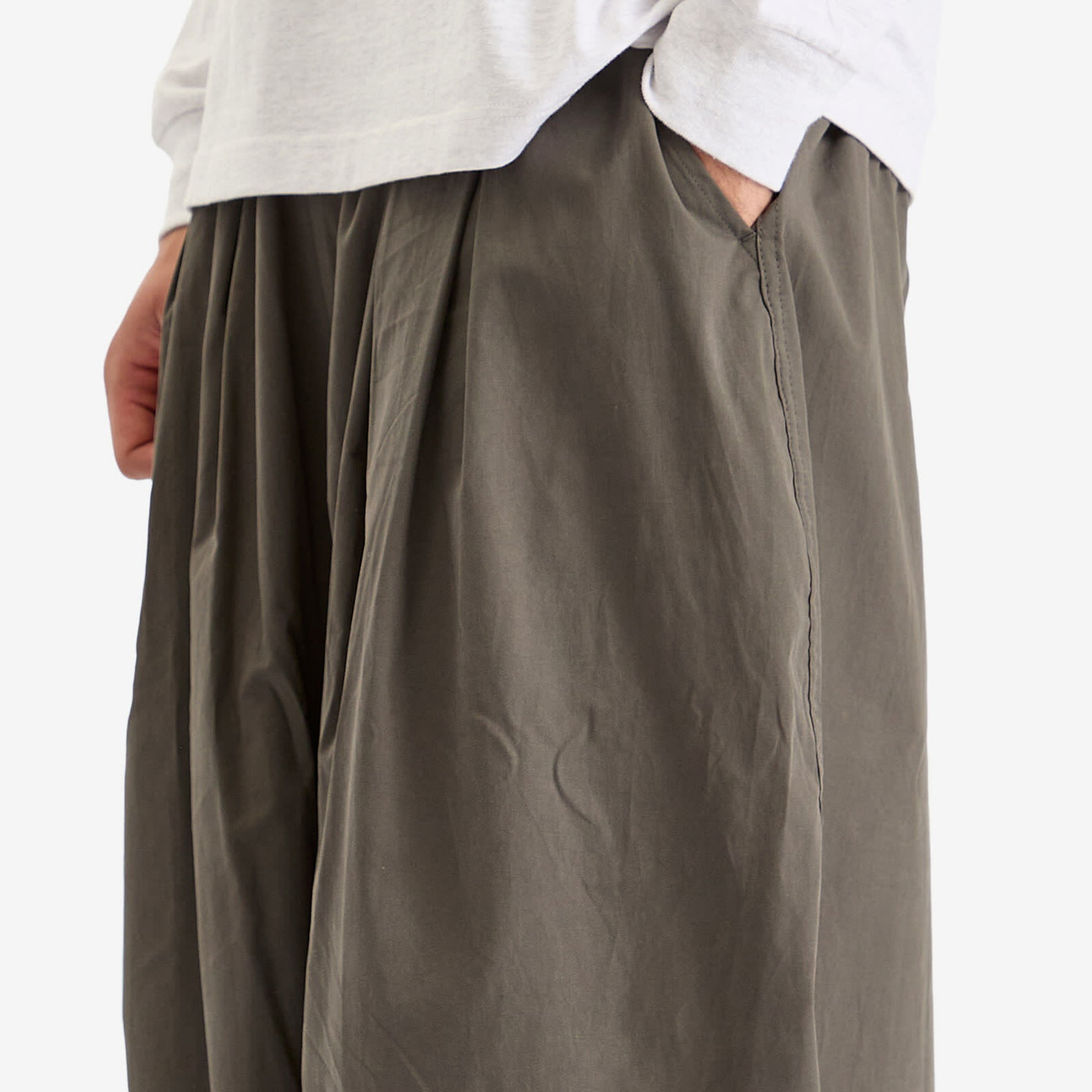 Anglan Men's Essential Easy Balloon Trousers in Grey 