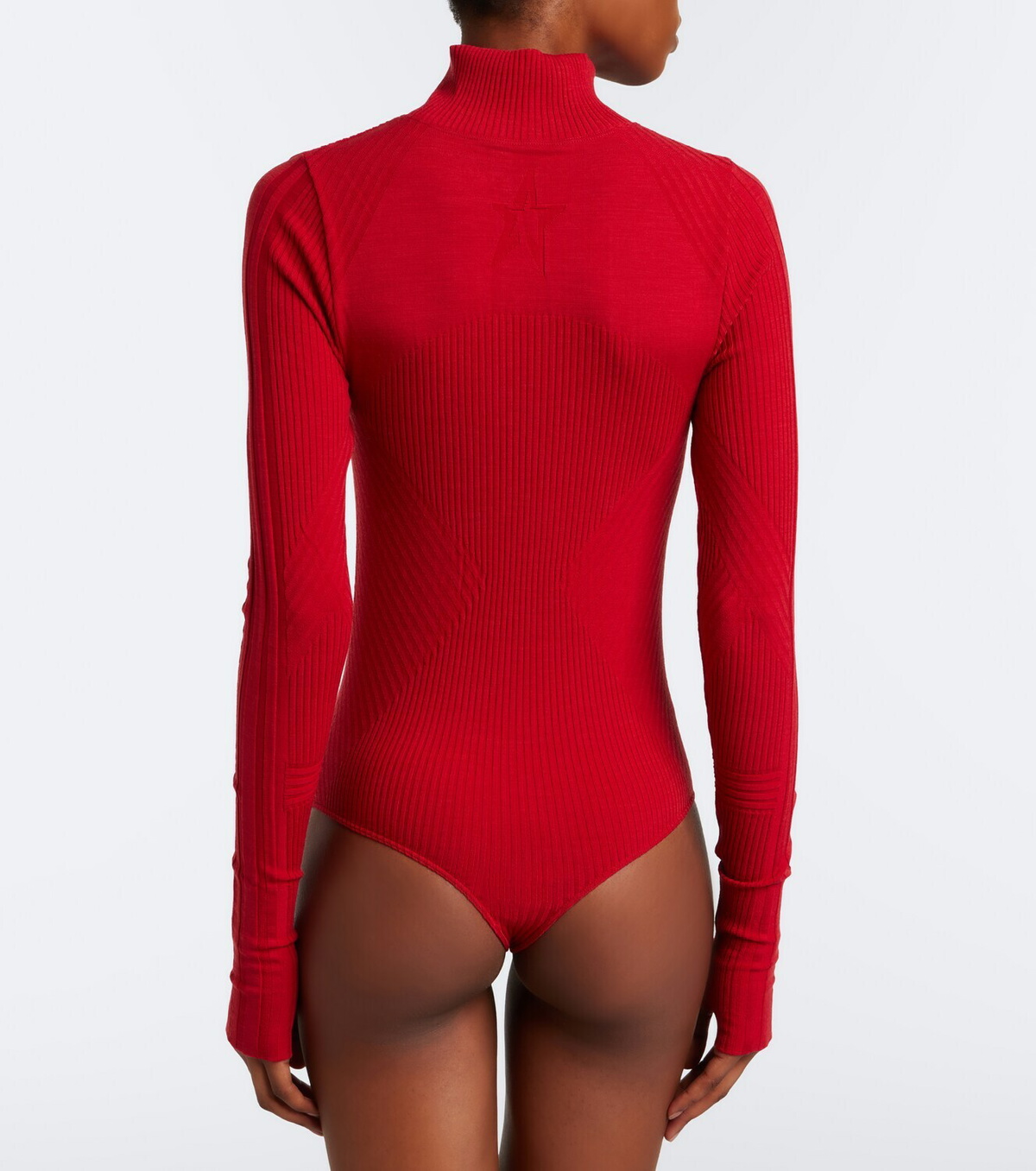 Perfect Moment Ribbed-knit wool-blend bodysuit