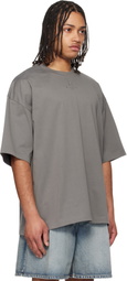 WOOYOUNGMI Gray Cotton Over Size T-shirt