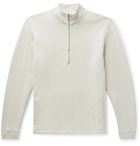 Folk - Everyday Loopback Cotton-Jersey Half-Zip Sweatshirt - Gray