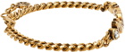 Alexander McQueen Gold Graffiti Chain Bracelet