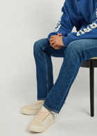 Stepney Workers Club Dellow Printed Canvas Sneakers Cream
