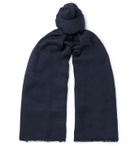 Sulka - Cashmere Scarf - Blue