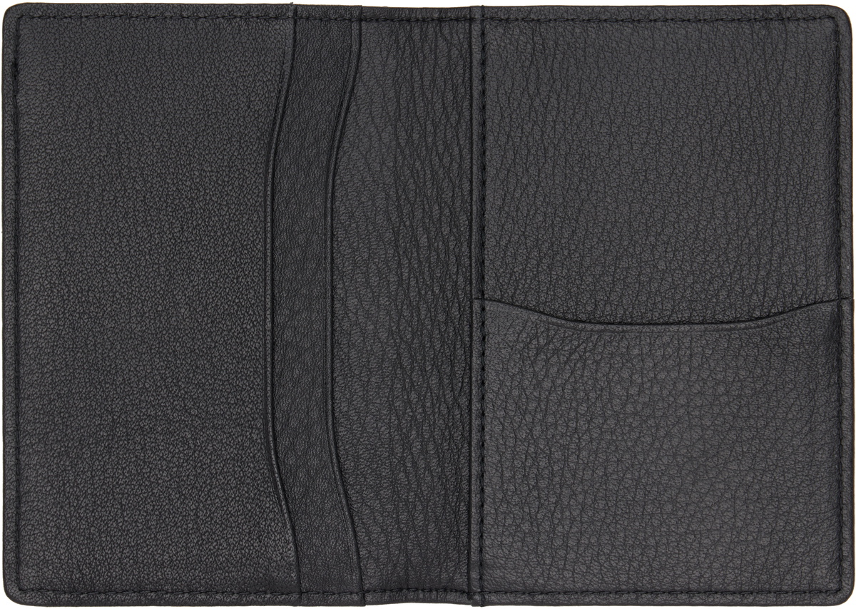 YOHJI YAMAMOTO Black Leather Card Holder