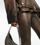 Alessandra Rich Leather biker jacket