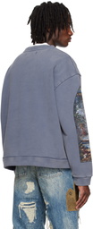 Who Decides War Indigo Apparent Crewneck Sweatshirt
