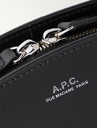 A.P.C. - Demi-Lune Logo-Print Leather Belt Bag
