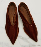 Khaite Miriam velvet pumps