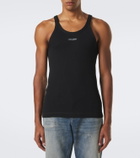 Dolce&Gabbana Logo ribbed-knit cotton tank top