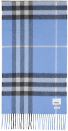 Burberry Blue 'The Classic Check' Scarf