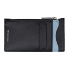 PS by Paul Smith Black and Blue Zebra Zip Wallet
