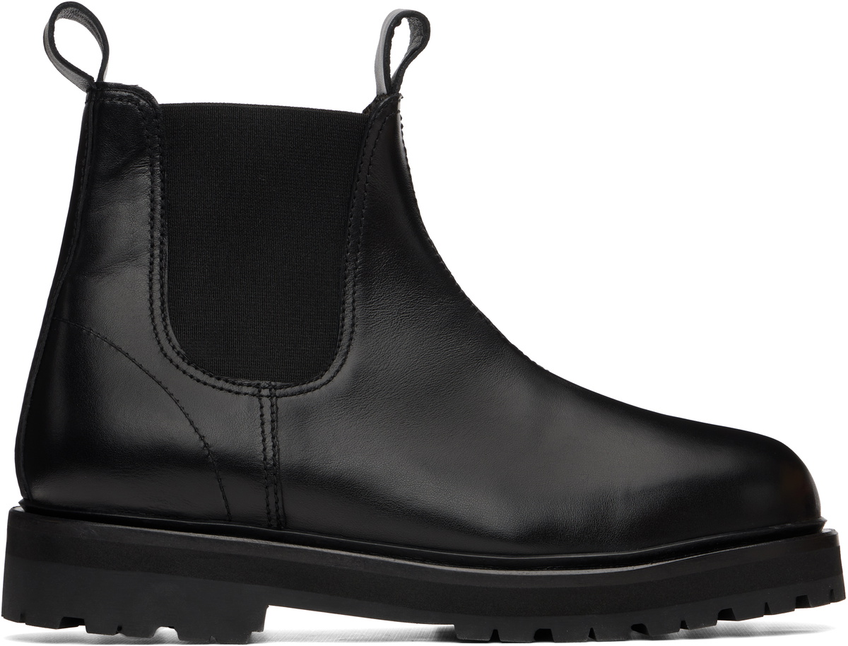 Studio Nicholson Black Kick Chelsea Boots