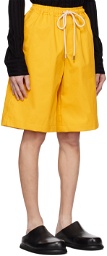Carlota Barrera Yellow Drawstring Shorts