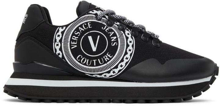 Photo: Versace Jeans Couture Black Spyke Logo Sneakers