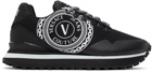 Versace Jeans Couture Black Spyke Logo Sneakers