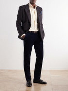 Rubinacci - Modaluca Tapered Cotton-Corduroy Trousers - Blue
