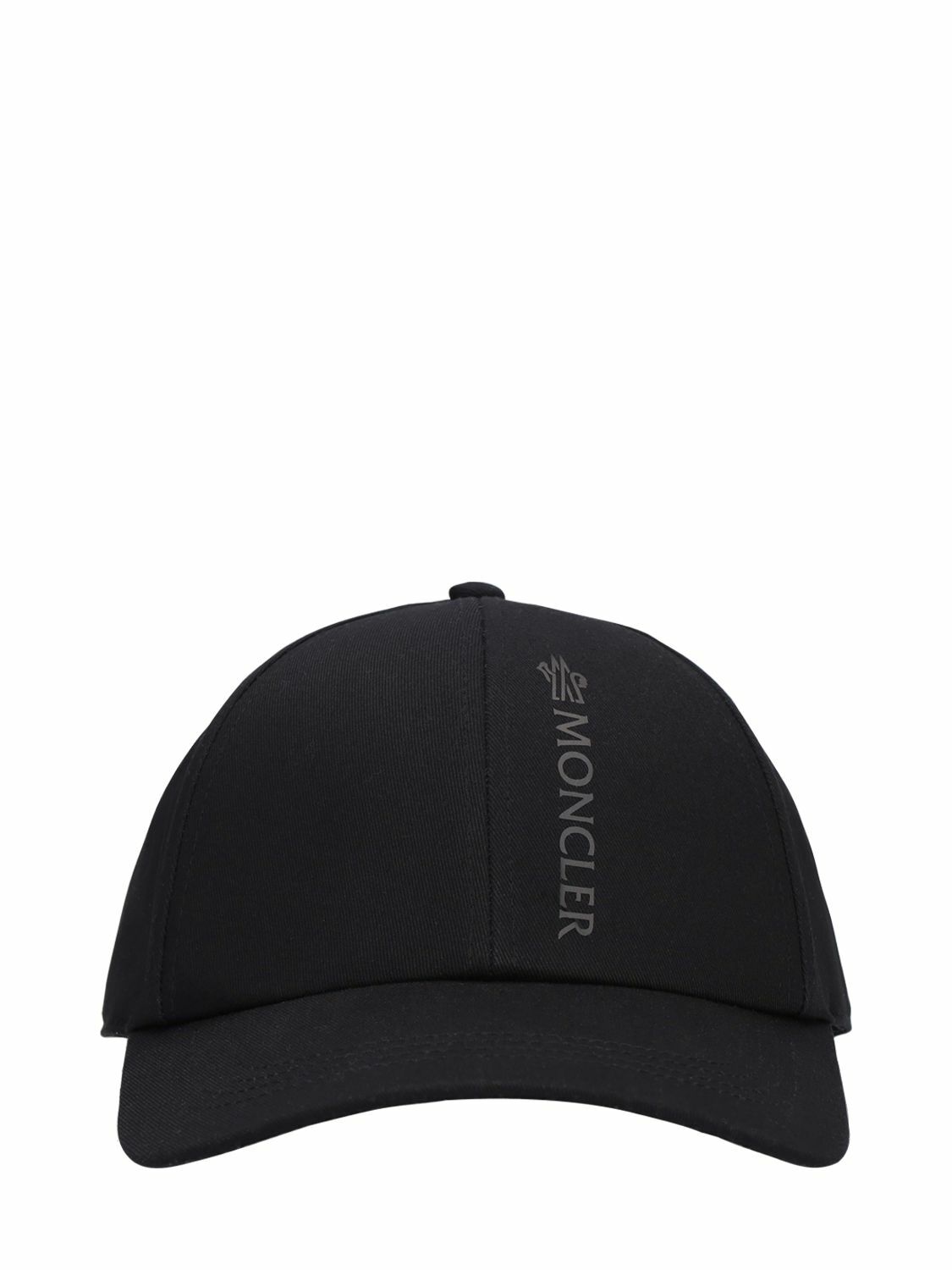 ハット MONCLER Cotton gabardine baseball cap Black Cotton Gabardine Baseball Cap - Hats & Beanies for Men