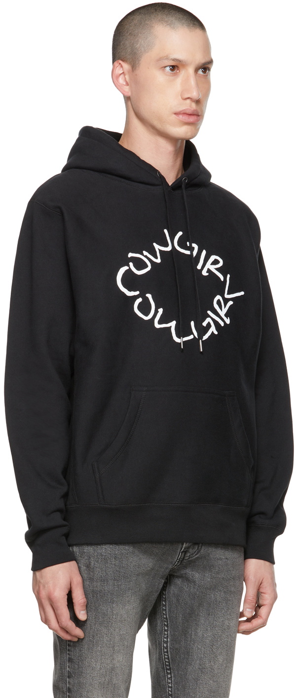 Cowgirl Blue Co Black Penmanship Hoodie