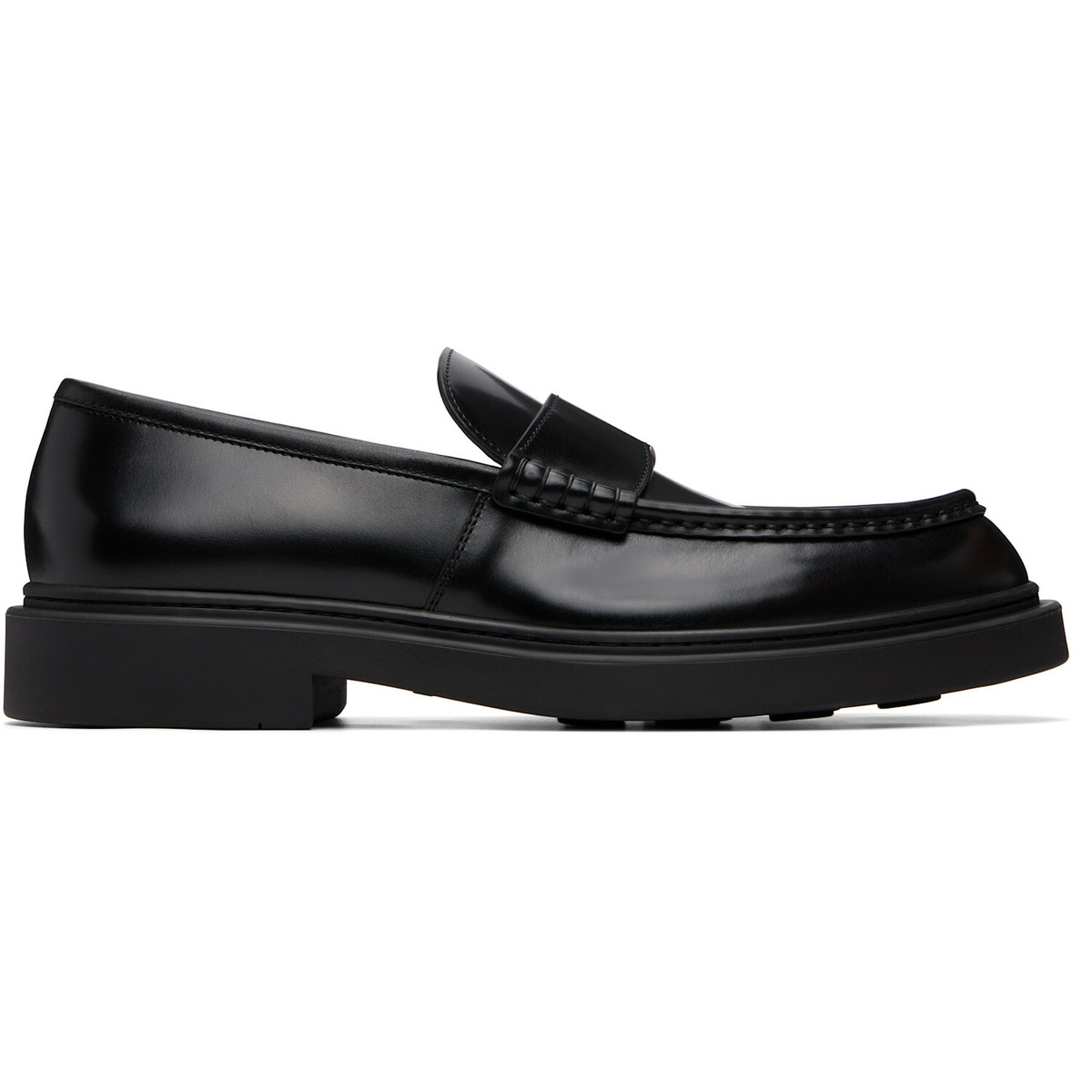 Jil Sander Black Calfskin Loafers