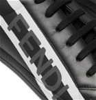 Fendi - Logo-Print Leather Sneakers - White