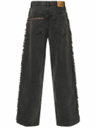 MARANT ETOILE Maella Embroidered Denim Wide Leg Jeans