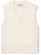 Our Legacy - Michigan Slim-Fit Ribbed Cotton Sweater Vest - Neutrals
