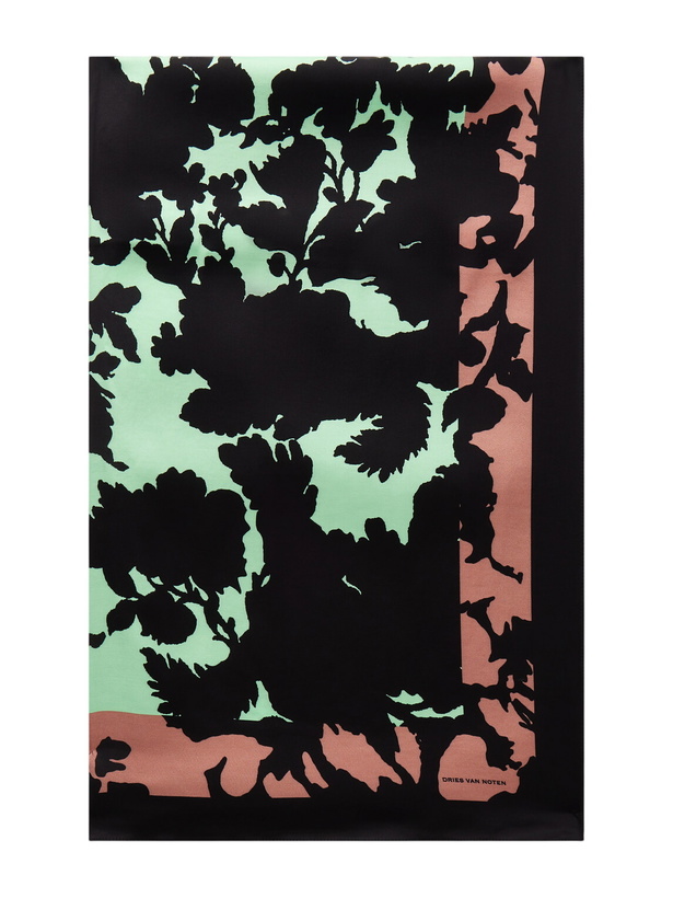 Photo: Dries Van Noten - Floral-Print Satin Scarf