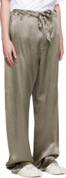 Maison Margiela Green Relaxed-Fit Trousers