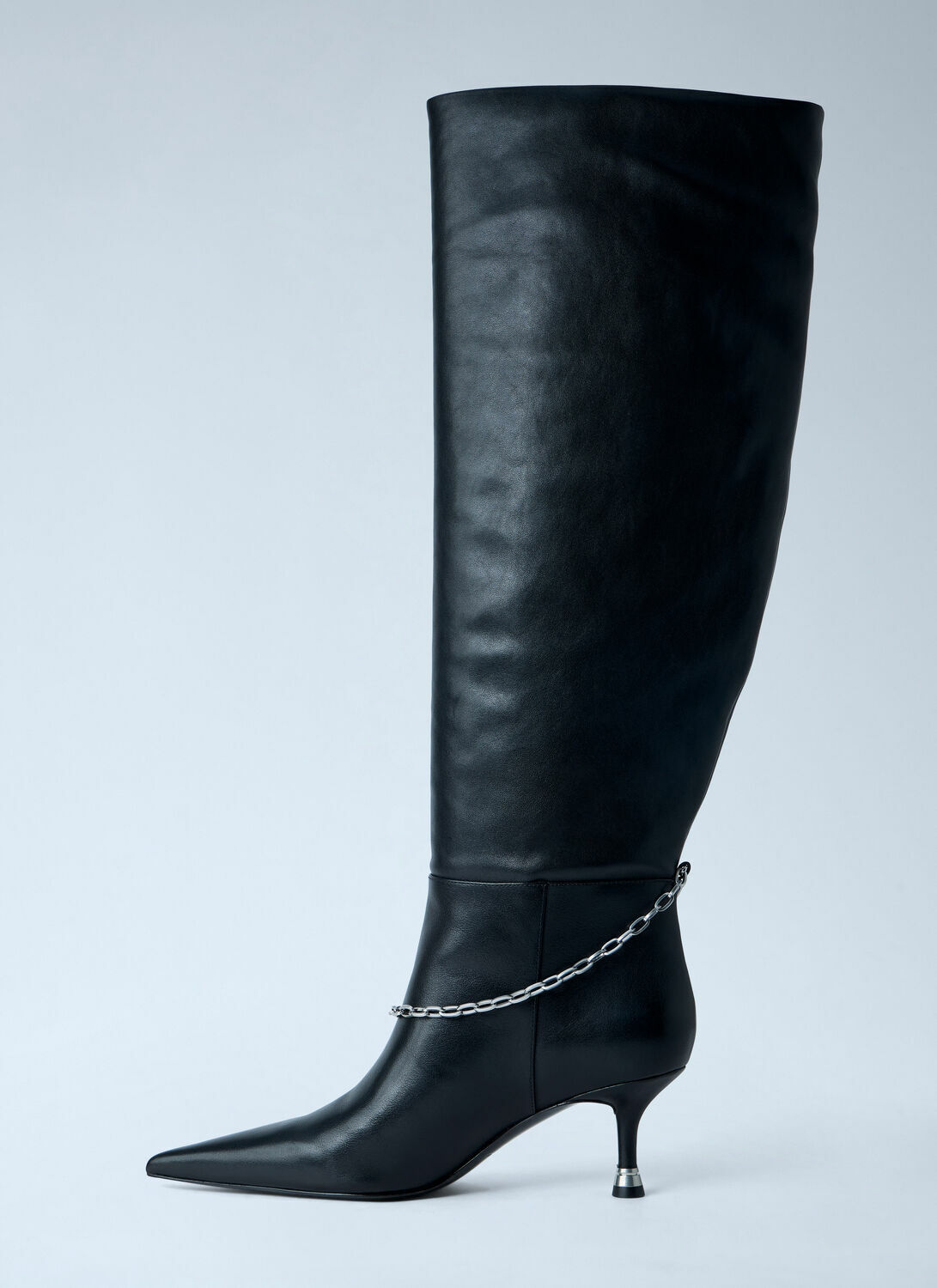 Alexander Wang Chain Detail Knee-High Leather Boots