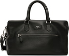 Polo Ralph Lauren Black Smooth Leather Duffle Bag