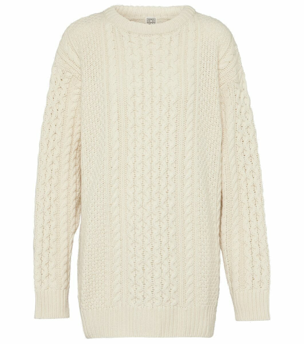 Toteme Oversized cable-knit wool sweater Toteme