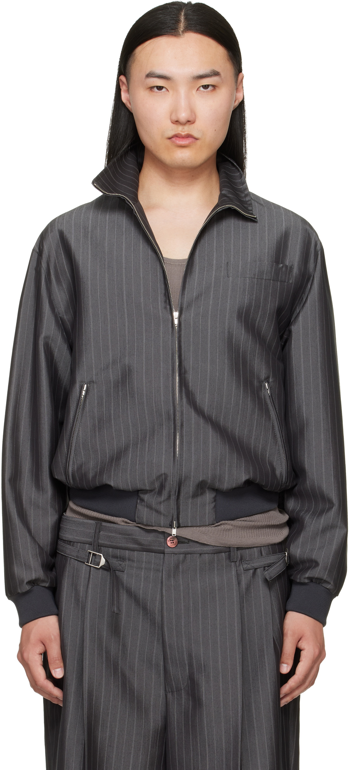 Magliano Gray Coach Tracksuit Jacket
