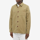 Barbour Men's Washed Overshirt in Bleached Olive