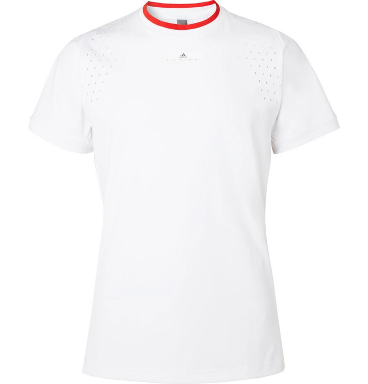 Photo: Adidas Sport - Stella McCartney Stretch-Jersey T-Shirt - White