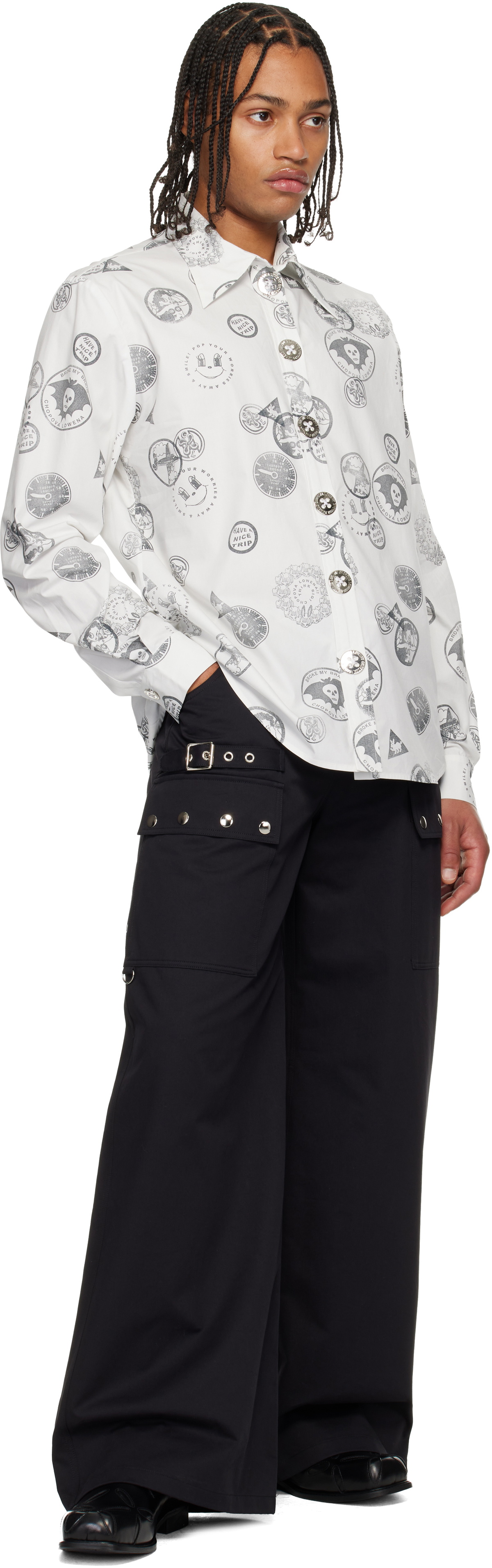 Chopova Lowena White Stamped Shirt