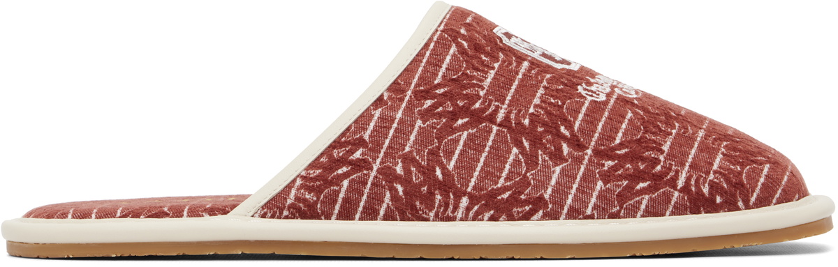 AMIRI Red 'Chateau Amiri' MA Slippers