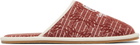 AMIRI Red 'Chateau Amiri' MA Slippers