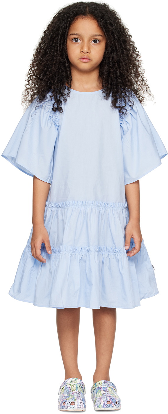 Molo Kids Blue Cat Dress Molo