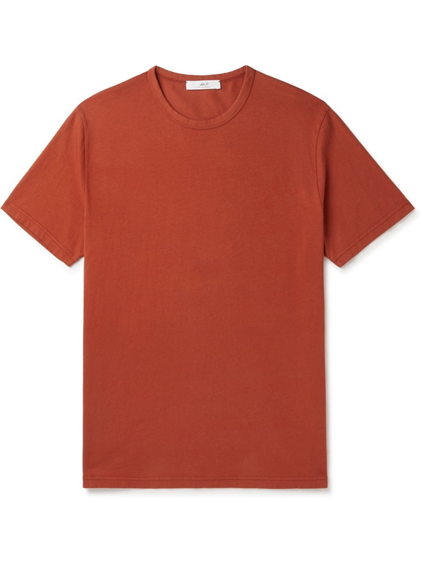 Photo: MR P. - Garment-Dyed Cotton-Jersey T-Shirt - Orange