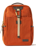 Master-Piece - Link Leather-Trimmed Nylon-Twill Backpack