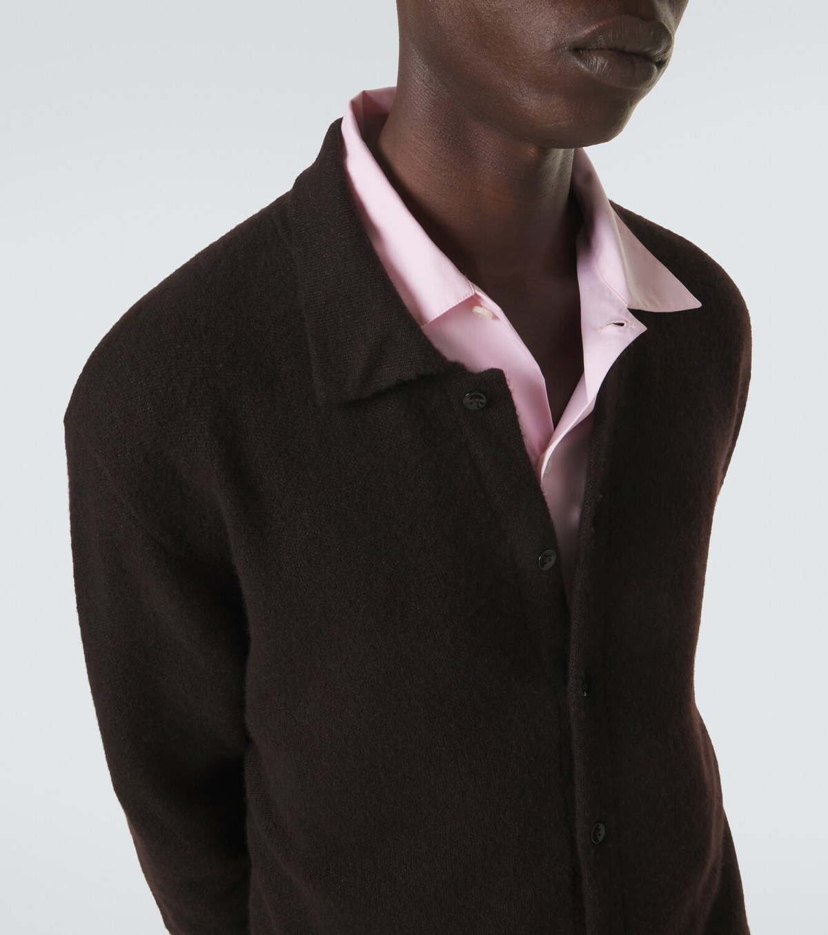 Umit Benan Winter Sunset cashmere and silk overshirt