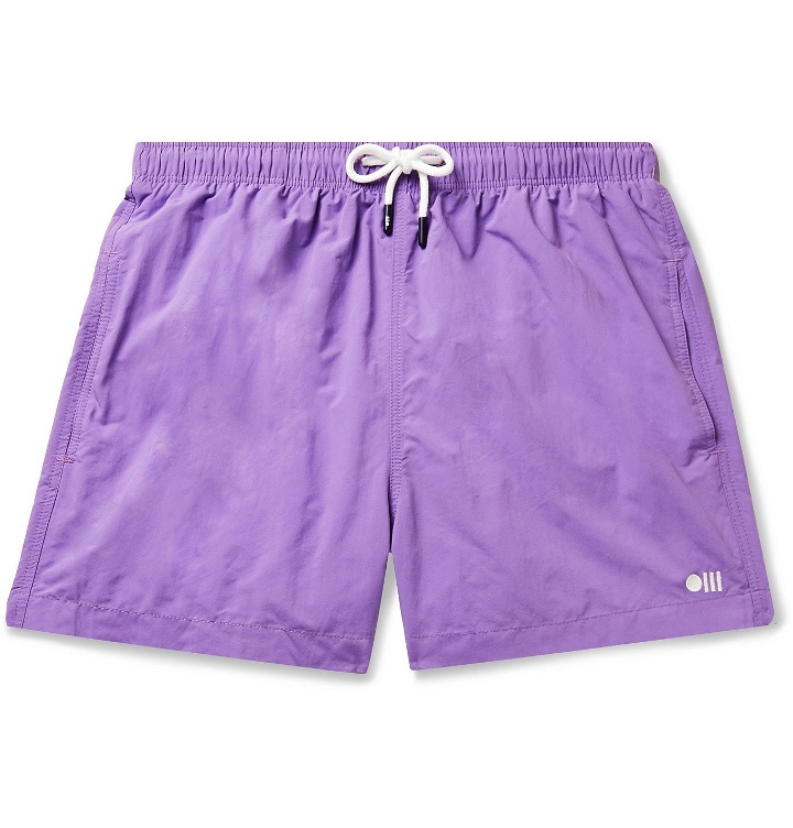 Photo: Solid & Striped - The Classic Mid-Length Swim Shorts - Purple