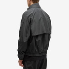 Nike Men's Swoosh Woven Track Jacket in Black/Coconut Milk