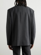 Acne Studios - Jarvel Double-Breasted Pinstriped Wool-Blend Suit Jacket - Gray