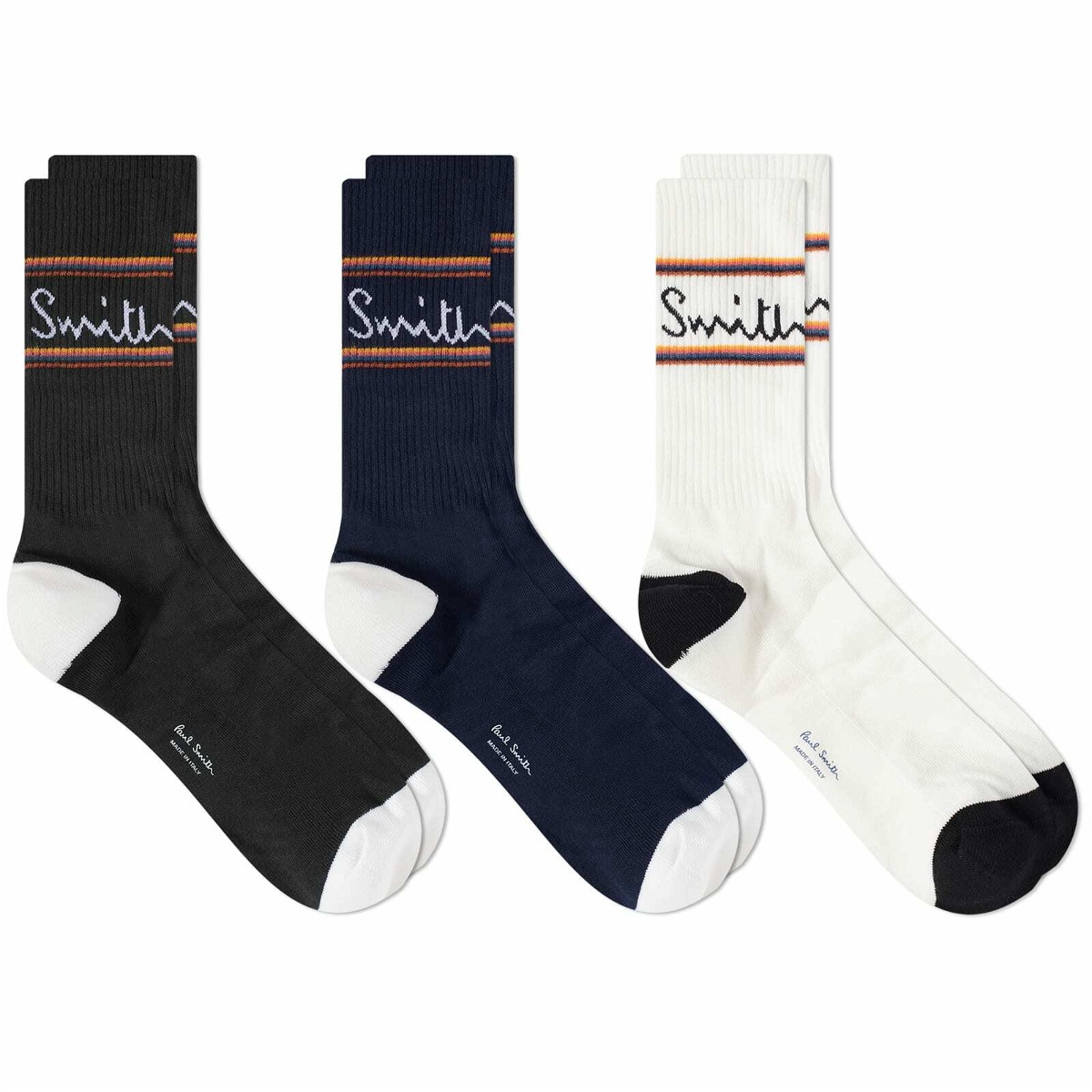 Photo: Paul Smith Men's Sport Sock - 3 Pack in Multi